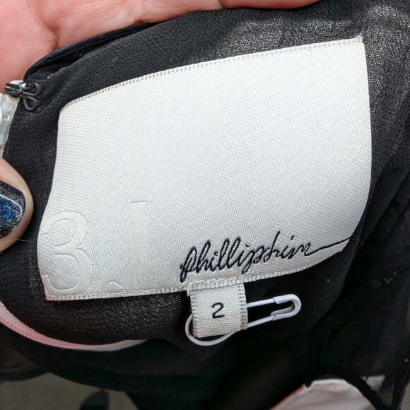 3.1 Phillip Lim Ivory Green 100% Silk Sequin Embellished Mesh Panel Mini Dress 2 - Picture 6 of 8